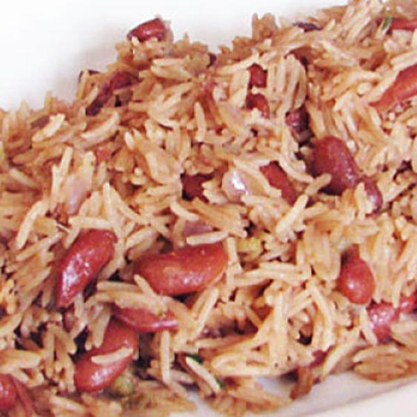Red beans mixed rice                              