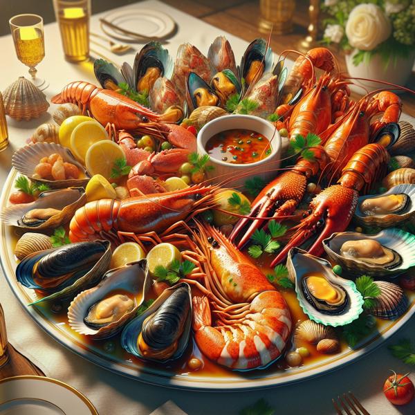 Fwi de mer en sauce